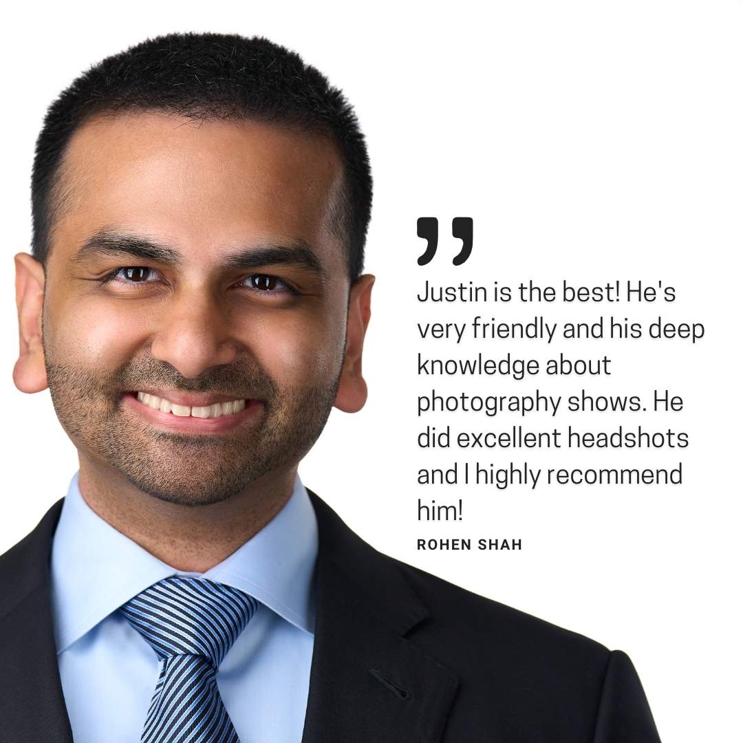 testimonial snippet of a middle-aged Indian man wearing a suit and tie on a white background